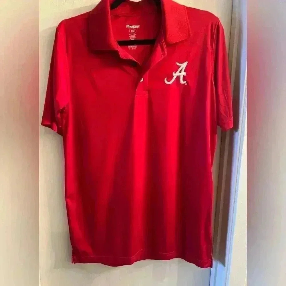 Men’s Pro Edge Alabama Crimson Tide Red Short-Sleeve Polo shirt
